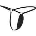 thumbnail image 2 of Zhuge 2 Piezas Tangas Sexy para Mujer, Thong de Encaje Crotchless, Diseño Low Rise, Negro, Talla L, 2 of 4