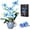 Blue, variant on Blue Orchid Flower Building Set with Vase for Adults, Compatible with Lego Botanical Flowers, 567pcs Ideas Plant Collection Toys for Home and Office Decor