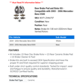thumbnail image 2 of Rear Brake Pad and Rotor Kit - Compatible with 2003 - 2006 Mercedes-Benz E500 2004 2005, 2 of 2