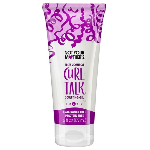 Not Your Mother's Curl Talk Frizz Control Sculpting Hair Gel, Fragrance-Free and Protein-Free, 6 fl oz