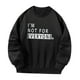 thumbnail image 4 of Sudadera para mujer, jersey, Tops de manga larga, sudadera negra de moda con cuello redondo, Tops sueltos para viajar, a casa, trabajo, desplazamiento SG, 4 of 9