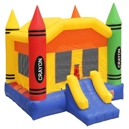 Inflatable HQ Commercial Grade Crayon Bounce House 100% PVC with (Best Commercial Leaf Blower)