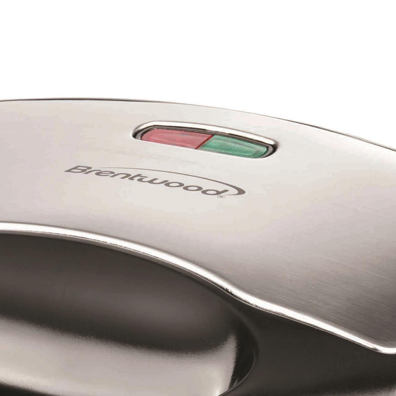 Brentwood Nonstick Compact Dual Sandwich Maker (Black), TS-240BPT