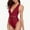 Wine, variant on EGNMCR Womens Swimsuits Women's New Fashion Splicing Swimsuit Casual Bikini Piece Swimsuit