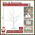 thumbnail image 3 of 2FT 2PACK Small Christmas Tree with Lights, Smart Lighted Birch Tree with APP Home Decor, Warm White, Timing, Dimmer, Group Control, Music Sync, Christmas Room Decorations Indoor, 3 of 8