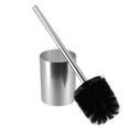 thumbnail image 4 of Evideco French Home Goods Noumea Elegant Toilet Brush & Holder Set with Toilet Brush, Silver Brushed Aluminum, 4 of 5