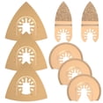 thumbnail image 2 of 8pcs Multitool Blades Cemented Carbide Oscillating Saw Blades Fast Cutting Semicircular Saw Blade Professional Triangle Saw Blade  Finger Saw Blade for Plastic Ceramic Tile Marble, 2 of 10
