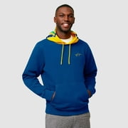 Ayrton Senna Mens Fanwear Stripe Hoody- Navy