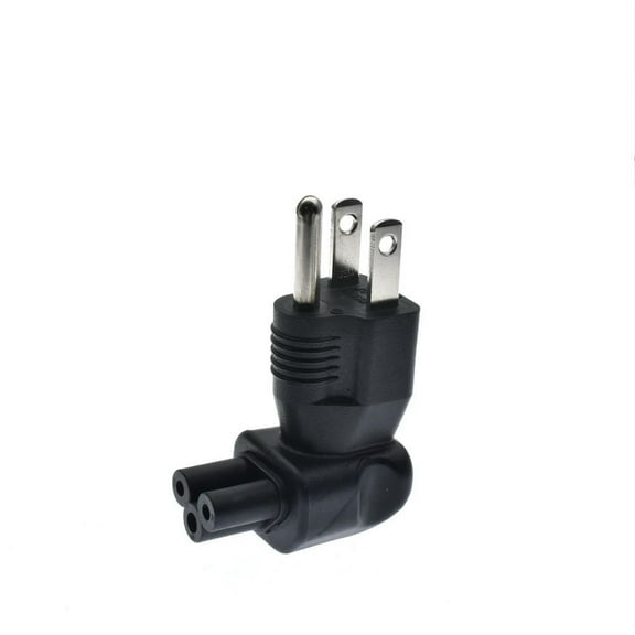 FOR 90 Degree 3 Prong Power Up Angle 3 Pin 5-15P to IEC 320 C5 Female 10A 125V Computer Power