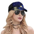 thumbnail image 5 of Lsque Christmas Night Printed Trucker Hat - Baseball Cap for Men Women - Breathable Mesh Side, Adjustable Fit - for Casual Wear, 5 of 7