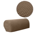 thumbnail image 2 of Armrest Covers for Sofas,Couch Arm Covers Set of 2 Furniture Protector Armchair Slipcover for Recliner Light Brown, 2 of 4