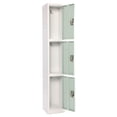 thumbnail image 3 of AdirOffice ALHI629203MGRN 3 Compartment Steel Storage Locker, Misty Green, 3 of 8