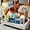White, variant on Expandable Under Sink Organizers and Storage, 2 Tier Pull Out Cabinet Organizer with 3 Ball-Bearing Slides, Metal Slide Out Drawers for Kitchen Bathroom, White