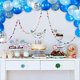 thumbnail image 5 of 60 uds. Globos de látex de confeti azul real de 12 pulgadas, globos de fiesta azules y blancos para bebé, decoración para fiesta de boda y cumpleaños JAMW Sencillez, 5 of 5