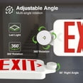 thumbnail image 4 of Señal de salida de emergencia FREELICHT roja con luces de emergencia x4, 4 of 8