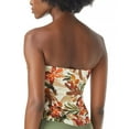 thumbnail image 3 of Women's Vince Camuto V01724 Seychelles Floral Tie Front Bandini Swim Top (Bone S), 3 of 4