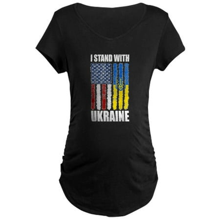 

CafePress - Ukrainian Lover I Stand With Ukr Maternity T Shirt - Maternity Dark T-Shirt