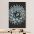 thumbnail image 3 of wall26 Canvas Print Wall Art Close Up Dark Pastel Blue Southwest Succulent Nature Wilderness Photography Realism Floral Botanical Multicolor for Living Room, Bedroom, Office - 16"x24", 3 of 5
