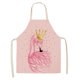 thumbnail image 1 of Delantal con estampado de pájaros y coronas, baberos de cocina impermeables de lino para chefs adultos Tmvgtek Para estrenar, 1 of 8