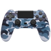 Wireless Controller for P-4, Gaming Controller Compatible with P-4/Slim/Pro/PC Support Dual Motors & 6-Axis Motion Control