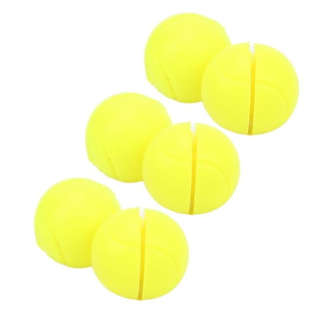 6 Pcs Tennis Racket Damper, Silicone Tennis Ball Shaped Racket Vibration Dampeners Vibration Dampeners For Outdoor Sports Racquet Accessories