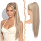 thumbnail image 1 of Yanonmyfd Black Straight Drawstring Ponytail Extension - 28 Inch Long Straight Drawstring Ponytail Extension Natural Looking Fluffy Soft Synthetic Cheer Posh Pony Tails Hairpieces Daily Party, 1 of 38