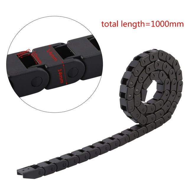 Less Noise Nylon Drag Chain High Temperature Resistance Drag Chain For 3 D Printer CNC Machine Tools