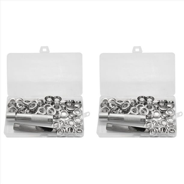 200 Pcs Kit de Reparación de Lonas de Toldo para Toldo y Toldo de Lona Agujero Ojal