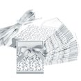 thumbnail image 2 of 50pcs Beautiful Wedding Favour Candy Boxes Gift Boxes with Ribbons (Silver), 2 of 6