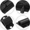 thumbnail image 4 of 2 piezas de pestillo de perno de barril de 4 pulgadas, pestillo de puerta negro, cerradura de pestillo deslizante pequeña, perno de seguridad resistente (1,3 mm de grosor), 4 of 5