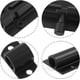 thumbnail image 4 of 2 piezas de pestillo de perno de barril de 4 pulgadas, pestillo de puerta negro, cerradura de pestillo deslizante pequeña, perno de seguridad resistente (1,3 mm de grosor), 4 of 5