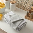 thumbnail image 2 of Mainstays Dobby Rice Weave Kitchen Towels, 15"x25", Set of 10, Soft Silver, 2 of 5