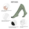 thumbnail image 5 of Lsque Mushrooms Gnome Pattern Sport Compression Socks for Men & Women 15-20 mmHg Knee High Nurse Pregnant Running Medical and Travel Athletic, 5 of 6