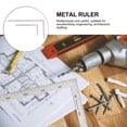 thumbnail image 4 of HLONK 2 Pcs Tool Engineering L-square Ruler L-square Ruler for Engineering Drawing Square Square Foot Stainless Steel Student, 4 of 6