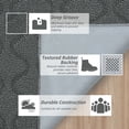 thumbnail image 6 of JAATOP Dirt Trapper Door Mats 20"x 32", Non-Slip Semicircular Doormat, Absorbent Floor Mat for Front Door, Washable Entry Rugs, Gray, 6 of 9
