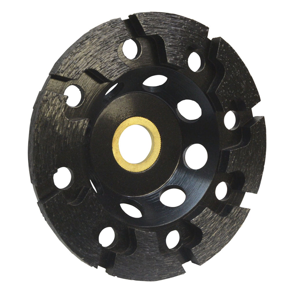 4'' Diamond T Segment 5/8-11'' Arbor Concrete Blade Grinding Cup Wheel Black 