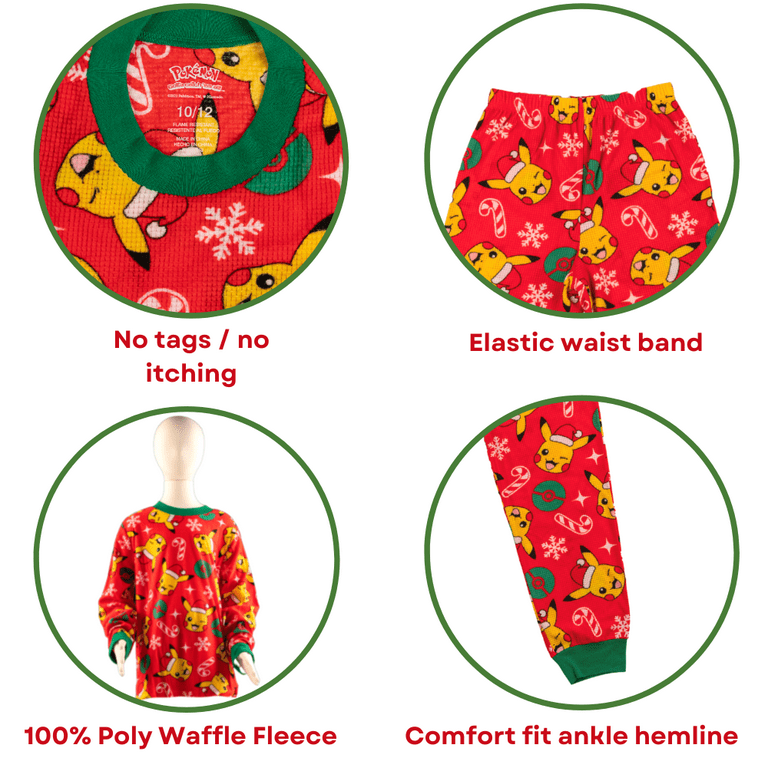 Pokémon Kids Holiday PJs: Pikachu Boys Christmas Pajamas