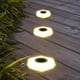 thumbnail image 4 of Lámpara de pie solar para jardín, patio, exterior, redonda, iluminación de carretera, luces de ambiente, lámpara montada, 4 of 4