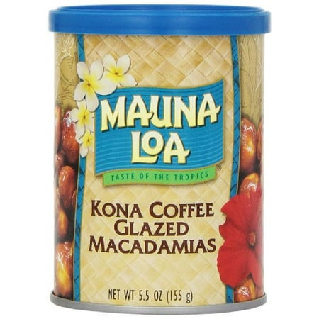 Mauna Loa Macadamias Kona Coffee Glazed 5 Ounce Container Mauna Loa Macadamias Kona Coffee Glazed 5 Ounce Container