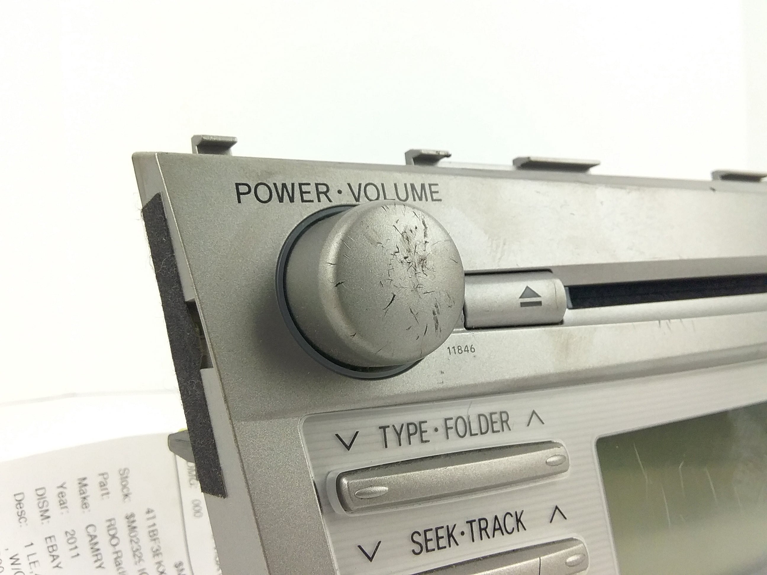 Pre-Owned 10 11 Toyota Camry AM FM CD Radio Receiver OEM - Verify Specific Vehicle Fitment In Description - (Good)