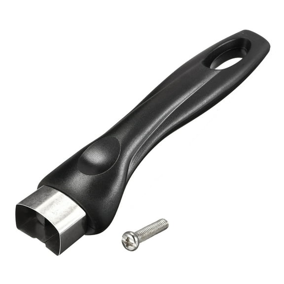 Uxcell Pan Replacement Handle Black 7inch with Screw Nonstick Saucepan Cookware Skillet Stainless Steel Handle