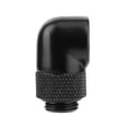 thumbnail image 2 of Adaptador Conector G1/4 Rosca 90 Grados Montaje Giratorio Refrigerado Por Agua Negro, 2 of 6