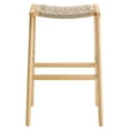 thumbnail image 5 of Bar Stool Chair Barstool, Set of 2, Natural, Wood, Pub Cafe Bistro Dining Kitchen Hospitality Restaurant, Modern Contemporary HB36087, 5 of 10