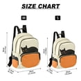 thumbnail image 2 of FORMRS Mini Backpack Purse for Women Travel Daypack Casual Shoulder Bag, Black Cat Orange Ball, 2 of 7