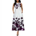 thumbnail image 1 of Ketyyh-chn99 Robes pour Femmes Grande Taille Robe Maxi Manche à Volants Jupe Évasée à Étages Mini Robe Blanc,G, 1 of 5
