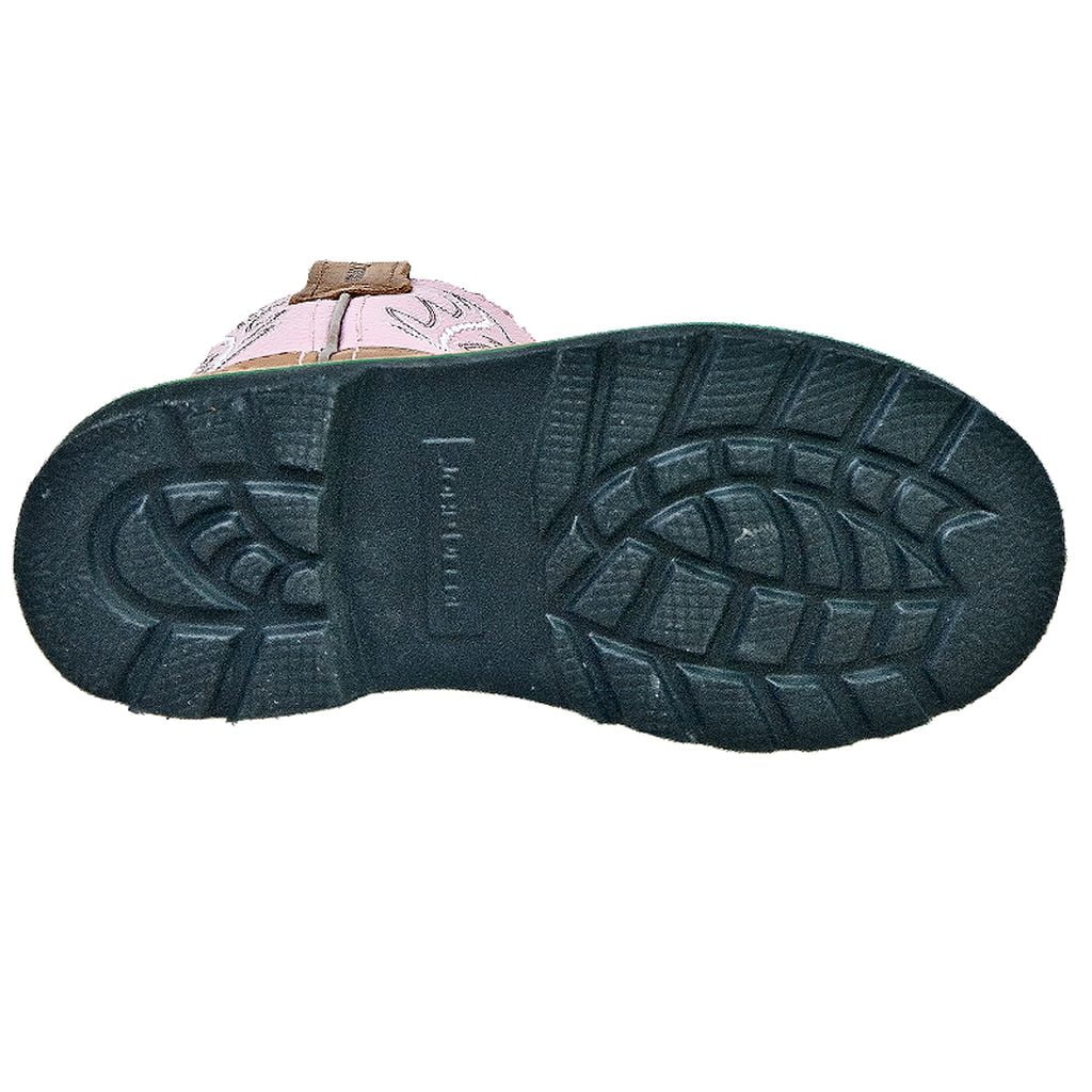 Johnny Popper Western Boots Girls Kids John Deere Tan Pink