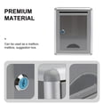 thumbnail image 3 of HLONK Wall-mounted Suggestion Box Aluminum Alloy Mailbox Letter Boxes Wall Bracket Letter Storage Container Office, 3 of 6