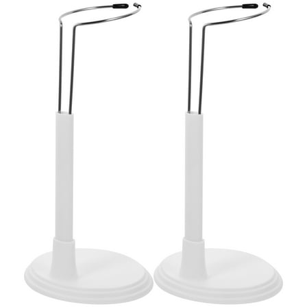 LULULION 2Pcs Doll Display Holder Stand Lightweight White Storage For Home Use And Store Use