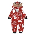 thumbnail image 2 of Odeerbi Christmas Onesie Pajamas for Family Holiday Sleep Jumpsuit Long Sleeve Family Christmas Pajamas Matching Sets Toddler Printed Loungewear Jumpsuit Sleepwear Xmas PJs Set Red, 2 of 5