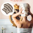 thumbnail image 7 of Coral Fleece Hair Drying Towel Dry Cap Adult Hair Drying Towel Lightweight Strong Absorbent Brown, 7 of 7